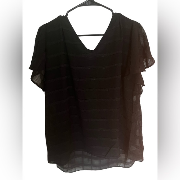 Sheer Black Blouse - Picture 1 of 5